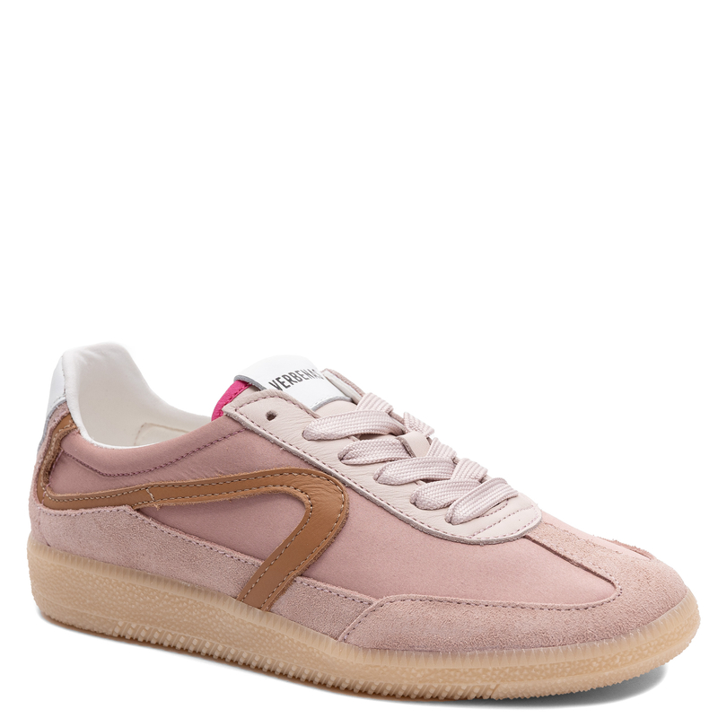 Verbenas Women's Pink Leather Sneakers 9802451069ANT