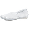 Maciejka Women's Leather Half Shoes White