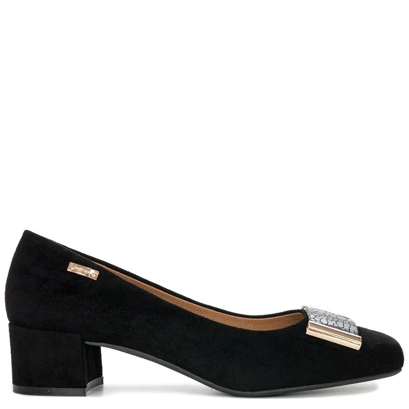 Sergio Leone PB142 Black MIC Flat Shoes