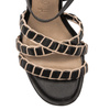 Tamaris Black/Nude Women's Sandals