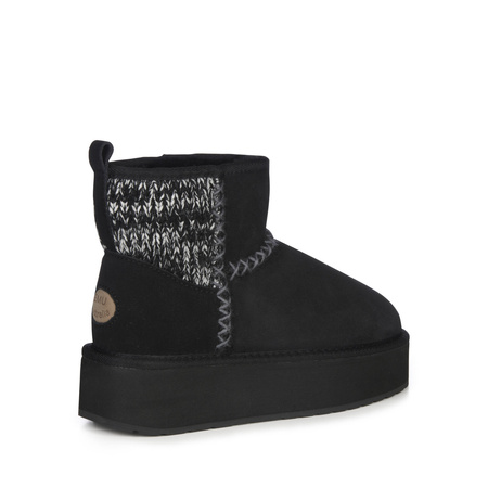EMU Australia Stinger Knit Flatform Black Boots