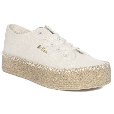 Lee Cooper Trampki Damskie White Beżowe LCW-24-44-2410L