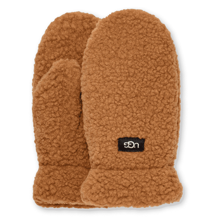 Ugg Children's Gloves Uggfluff Mitten Chestnut