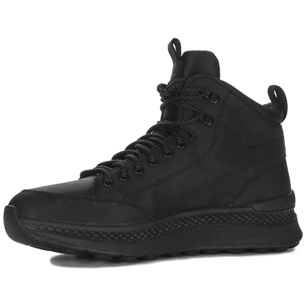GEOX Men's Black leather boots