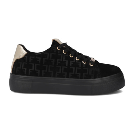 Filippo Black Leather Sneakers