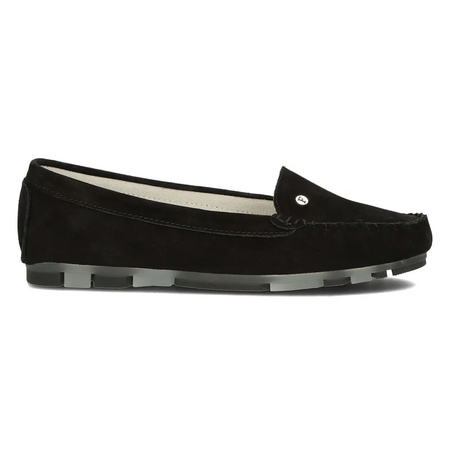 Filippo Women's Leather Moccasins Black