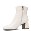 Maciejka Women’s Leather Ankle Boots Block Heel Beige K7203-04/00-8