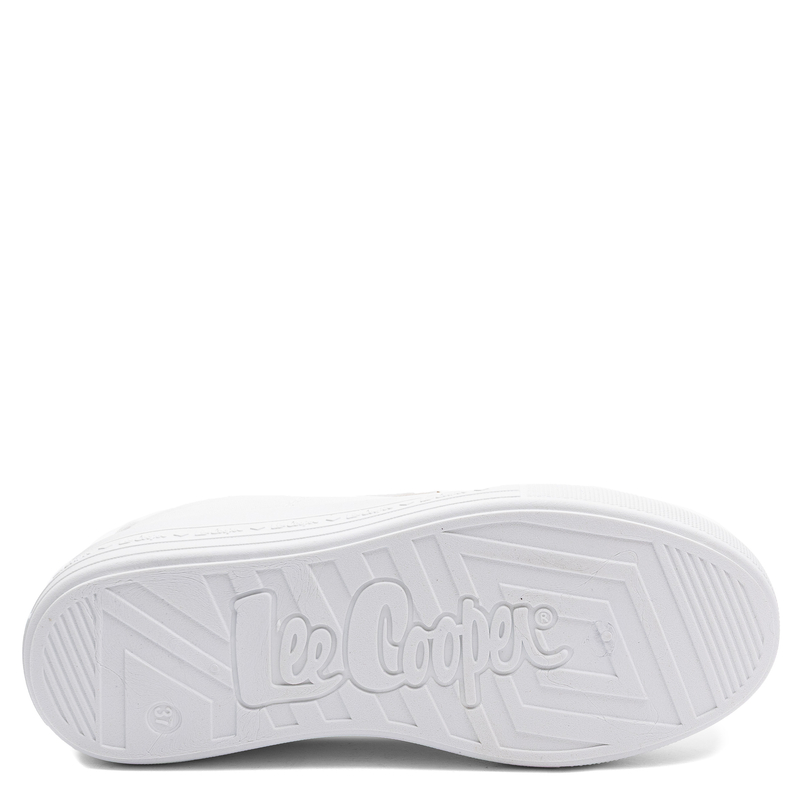 Lee Cooper Women's Platform Canvas Sneakers White LCW-26-44-4474L