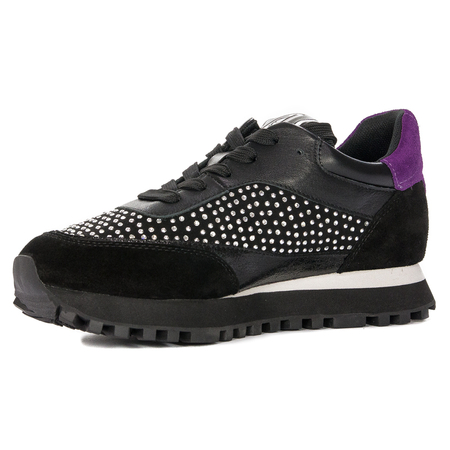 Liu Jo Sneakersy Damskie Czarne Fioletowe