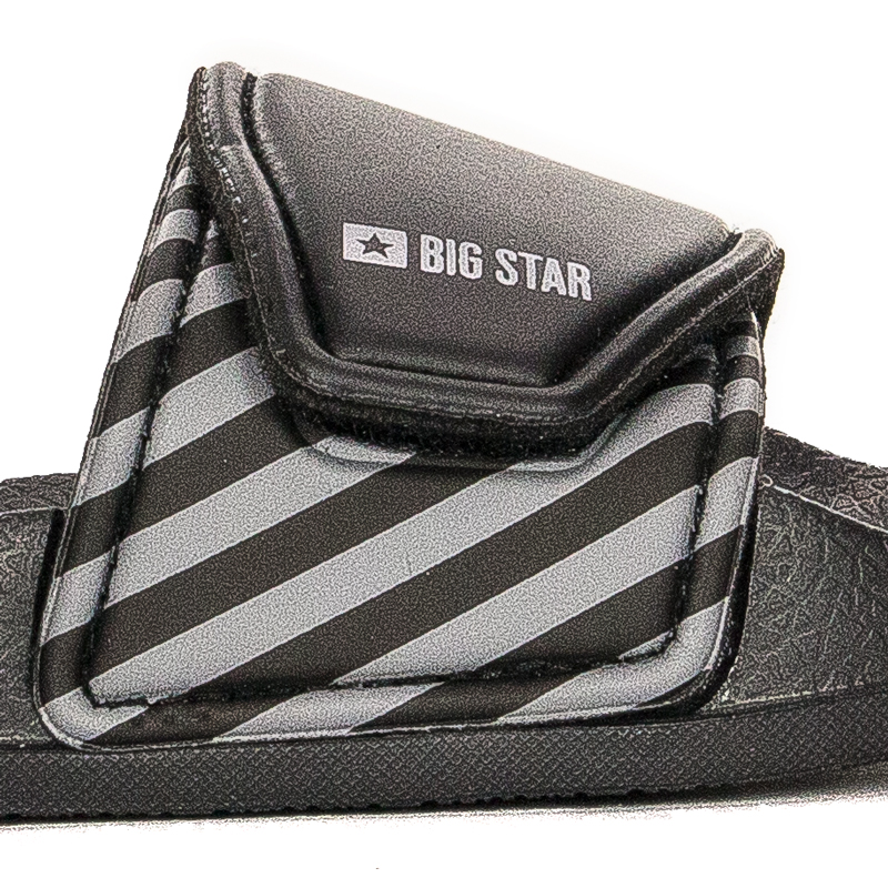 Big Star Black Velcro children's slippers