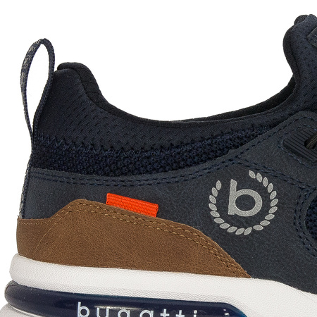 Bugatti Męskie Połbuty Sneakersy Granatowe