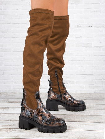 Maciejka 05260-29/00-7 Brown Knee-High Boots