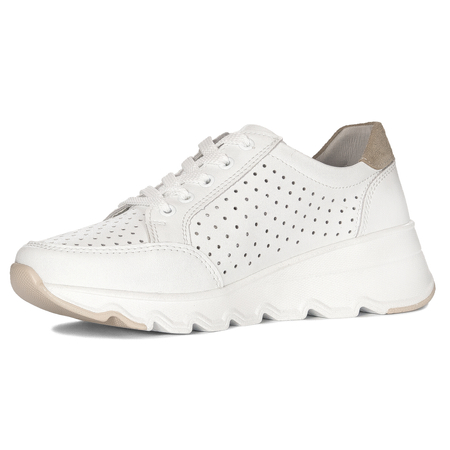 T.Sokolski Women's White Beige Flat Shoes