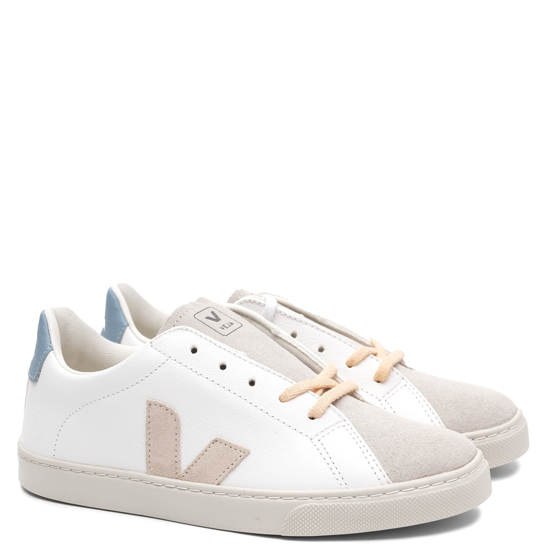 Veja Sneakersy damskie skórzane White Sable Steel białe