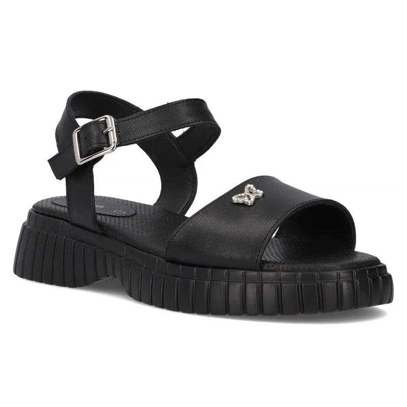 Filippo Women's Flat Sandals Black