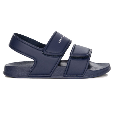 Tommy Hilfiger Sandały Dziecięce Na Rzepy Niebieskie