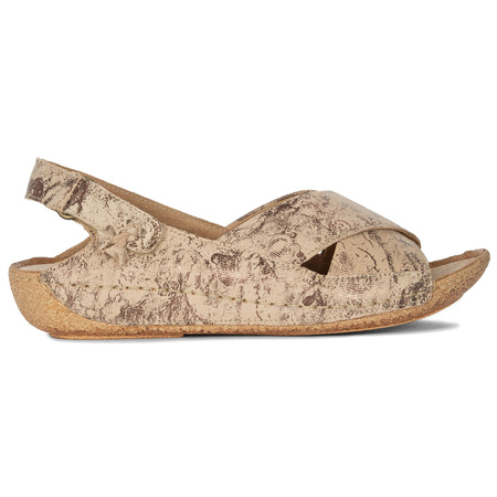 Maciejka Women's Leather Sandals Beige + Copper