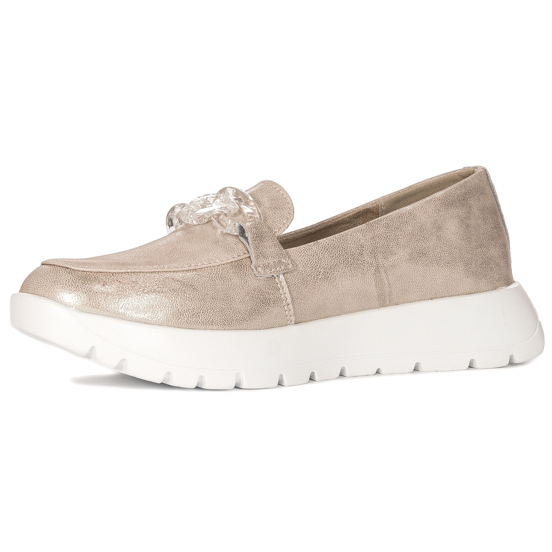 Filippo Women's Moccasins Leather Beige