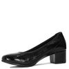 Maciejka Leather Patent Pumps Block Heel Black P7223-01/00-7