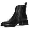 Maciejka Leather Low-Block-Heel Ankle Boots Black N3118-01/00-8