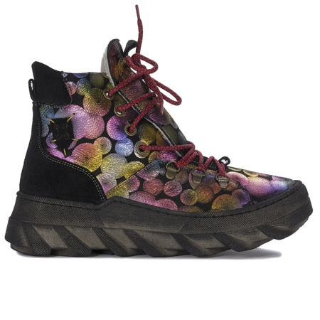 Maciejka Multicolor Women's Lace-Up Boots