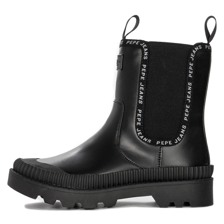 Pepe Jeans Women's Gum Chelsea Black Boots