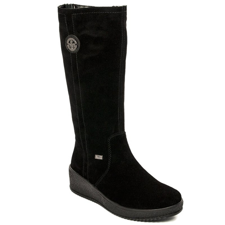 Rieker Y4470-00 Black Knee-high Boots