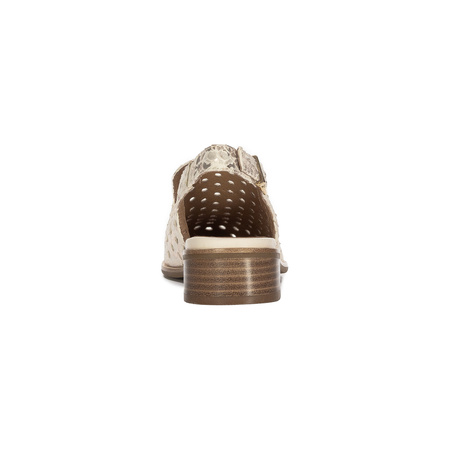 Maciejka Women's Beige and Gold Half Shoes