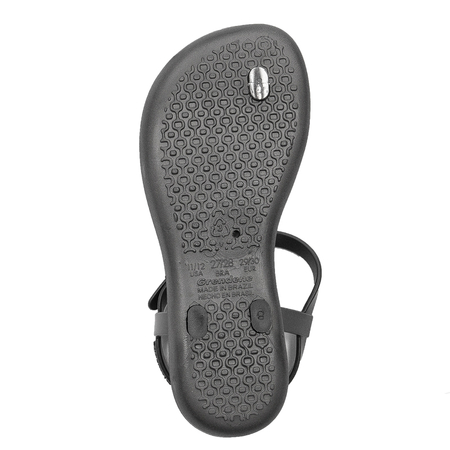 Ipanema Sandały japonki dziecięce dziewczęce Class Charm II Kids Black/Silver