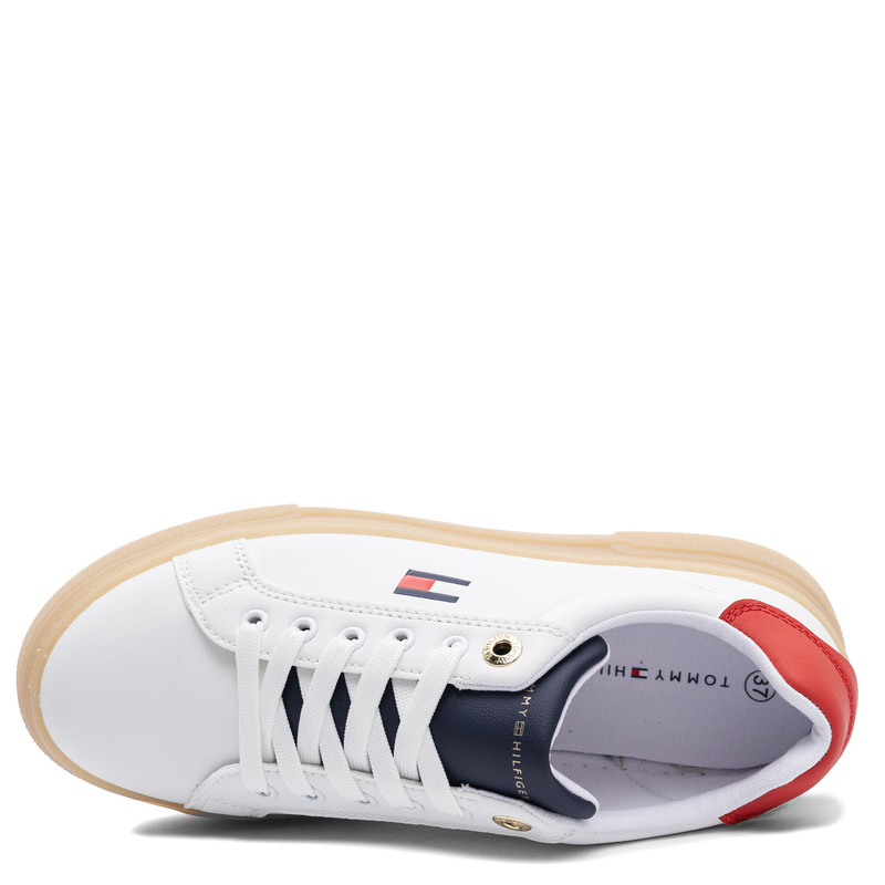 Tommy Hilfiger Sneakersy na Platformie Białe T3A9-34258-WBR