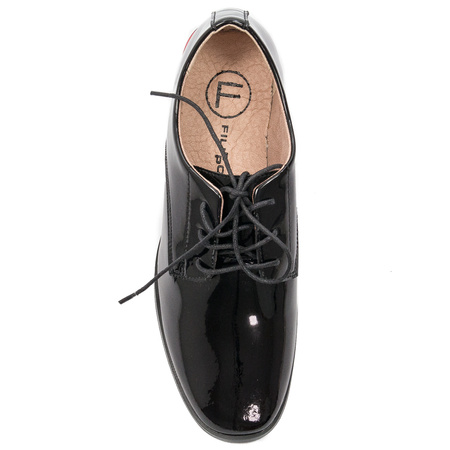 Women's shoes Filippo black lacquered leather