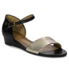 Maciejka 06486-20/00-1 Women Black + Gold Sandals