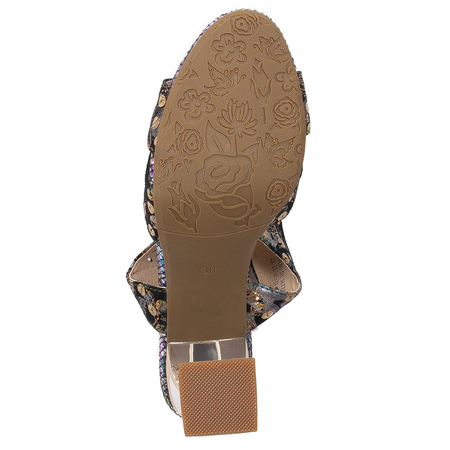 Laura Vita Women's Leather Sandals Jacbo 03 Bronze