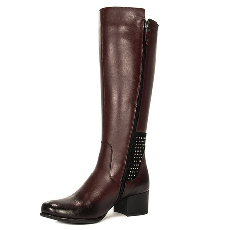 Maciejka 03802-23-00-3 Burgundy Knee-High Boots