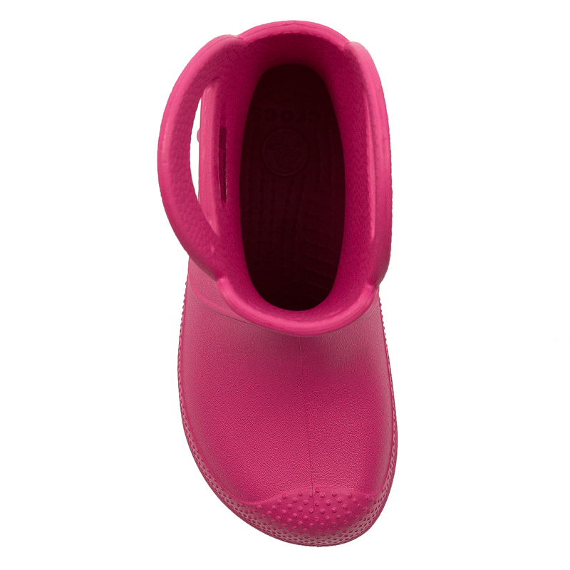 Crocs Children Rain Boots Candy Pink Handle Boot
