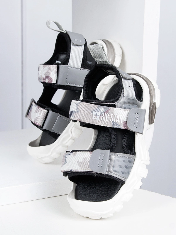 Big Star Children's boys' sandals with Velcro Gray