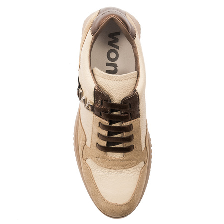 Wonders Sneakersy Półbuty damskie Eva Beige Cream