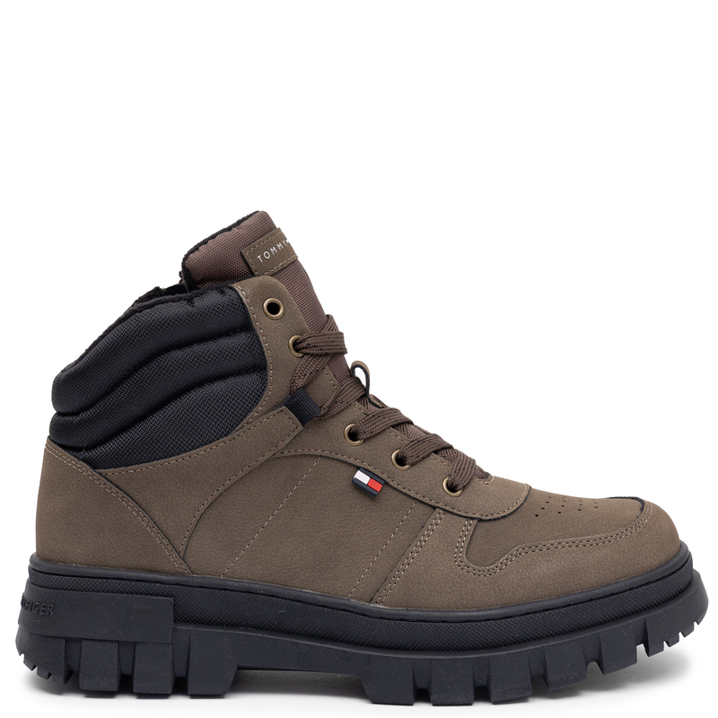 Tommy Hilfiger Botki Trzewiki Damskie Ciemny Zielony T3X5-35292-BK