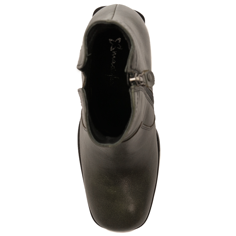 Maciejka Green Leather Women's Boots