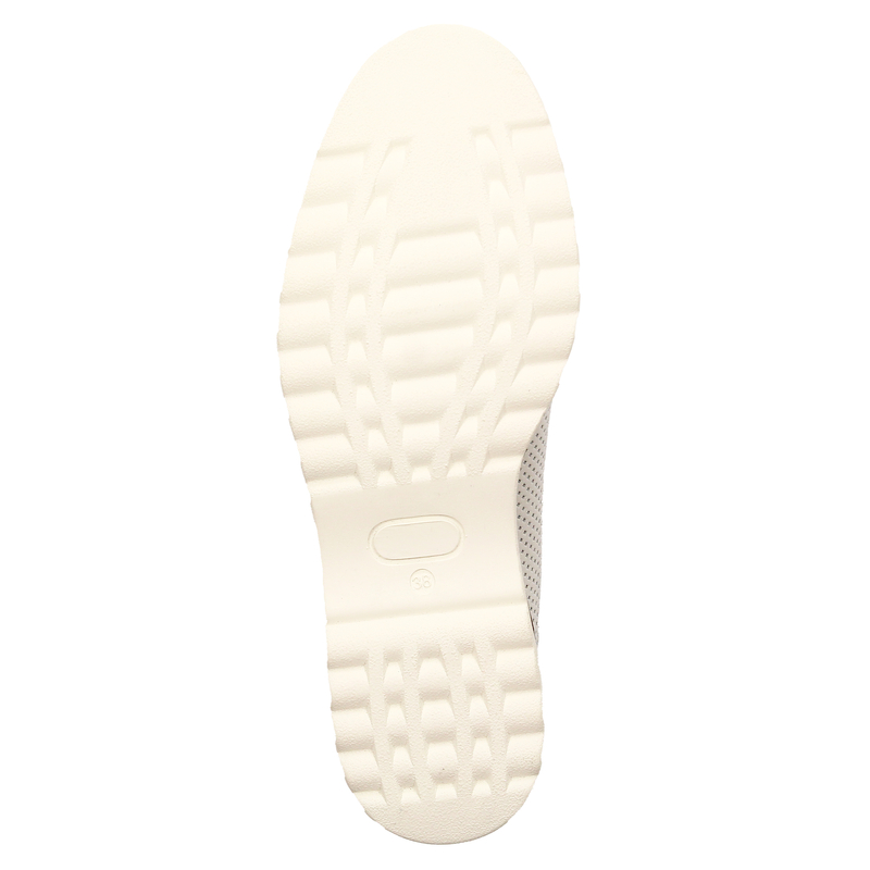 Maciejka White Leather Low Shoes
