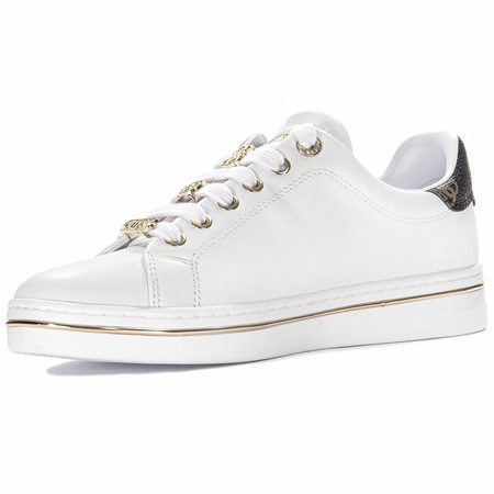 Guess Sneakersy Damskie Skórzane Sznurowane Białe