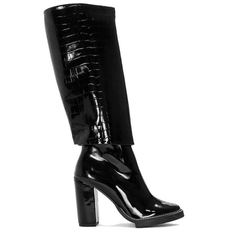 Opra Kiss Croco Black Boots