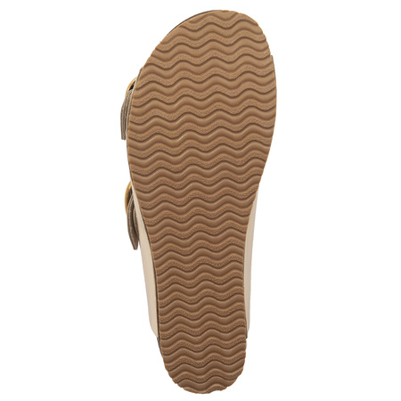 Maciejka Women's Leather Flip-Flops Gold