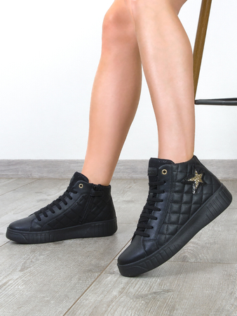 Geox Sneakersy Damskie Czarne