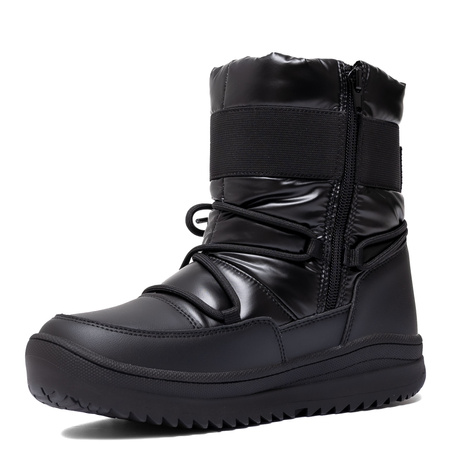 Tommy Hilfiger Quilted Zip Snow Boots Women Black T3A5-34052-BLACK