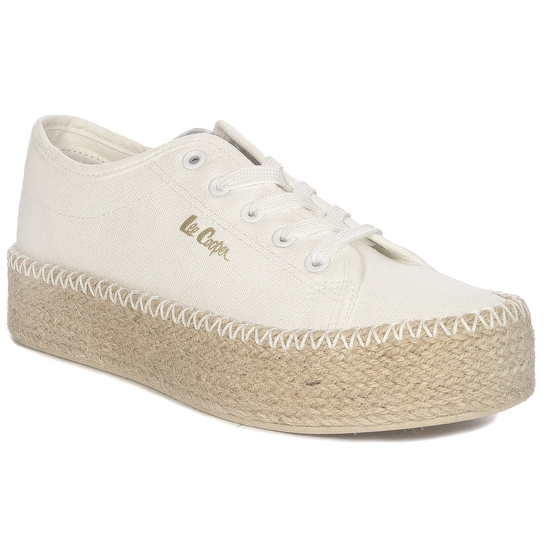 Lee Cooper Trampki Damskie White Beżowe LCW-24-44-2410L