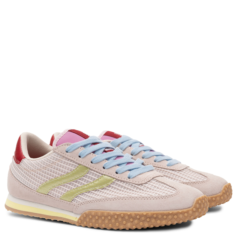 Gioseppo Sneakersy Pastelowe Damskie Zamszowo-Siateczkowe Wielokolorowe 78029-CHAKE-PINK