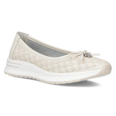 Filippo Leather Beige Low Shoes