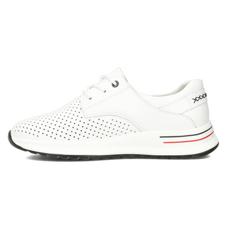 Filippo Leather White Low Shoes