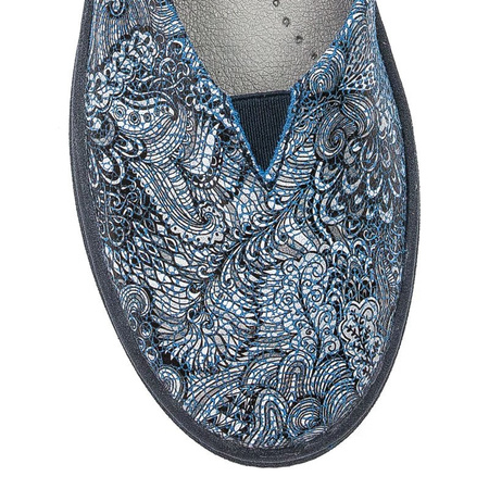 Maciejka 04078-54/00-0 Navy+Grey Flat Shoes